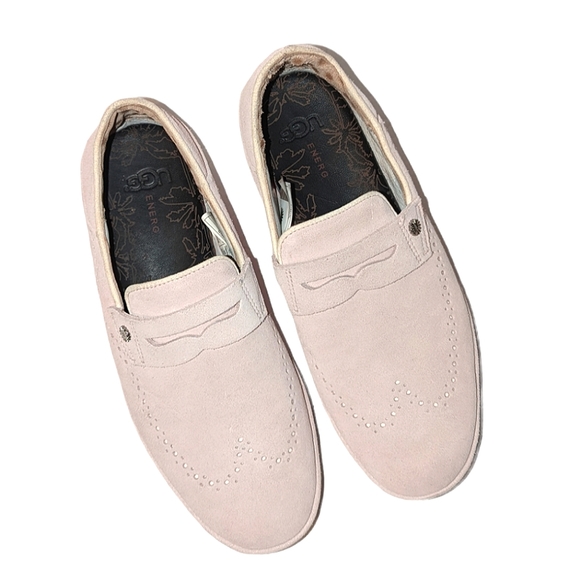 UGG Other - Mens UGG Pink Cali Penny Loafers Slip On Suede Leather Shoes 7